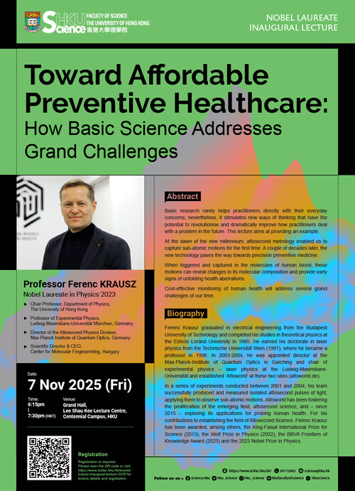 Nobel Laureate Inaugural Lecture Poster